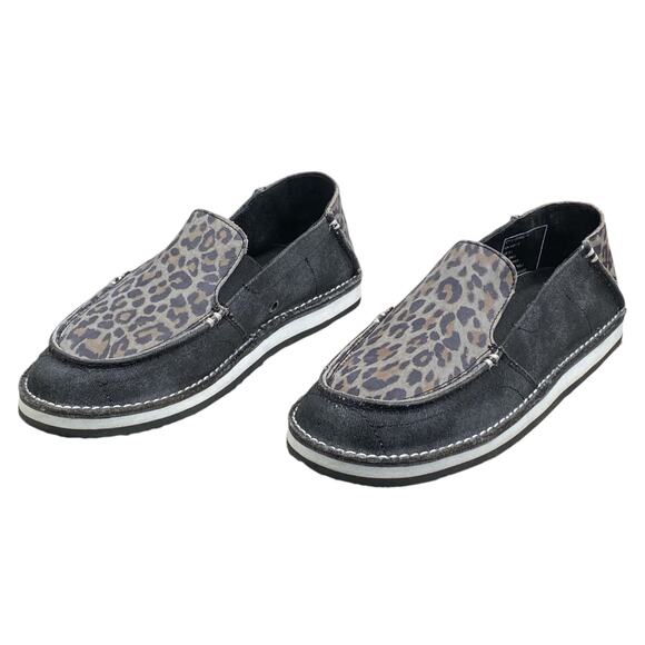 Shyanne Women's Rank 45 Grey Cheetah Print Moc Slip On Size US 8.5 - Picture 6 of 11